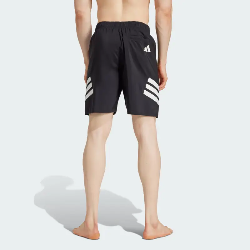 Short da nuoto 3-Stripes 8-Inch Black miniatura 2