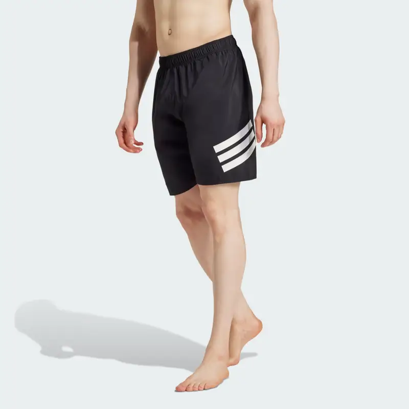 Short da nuoto 3-Stripes 8-Inch Black