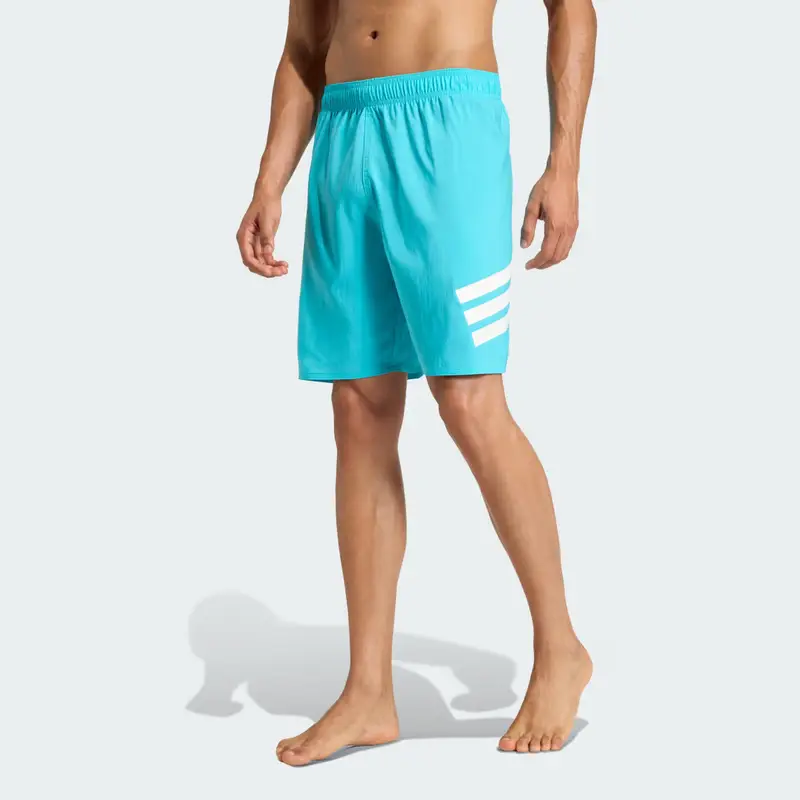 Short da nuoto 3-Stripes 8-Inch Lucid Cyan