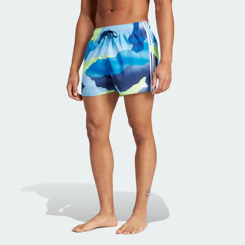 Short da nuoto City Escape Camo 3-Stripes Cix | Adidas Blu scuro