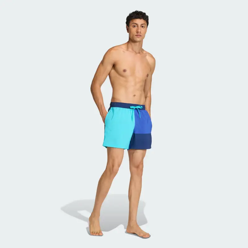 Short da nuoto Colorblock 5 POLLICI Lucid Cyan miniatura 3