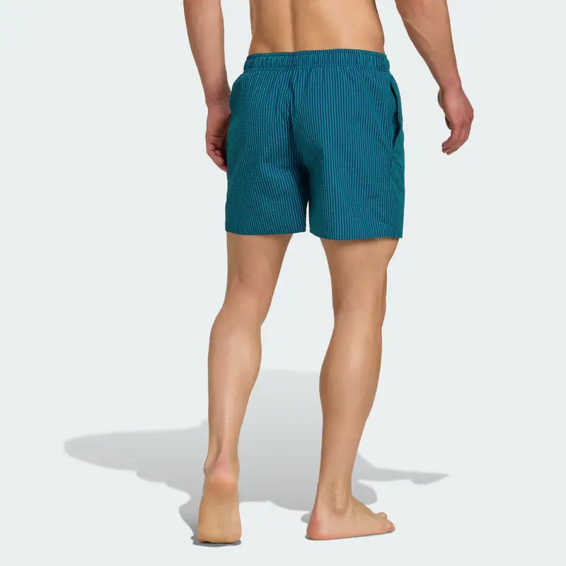Short da nuoto Seersucker Stripy 5-Inch Pure Teal miniatura 2