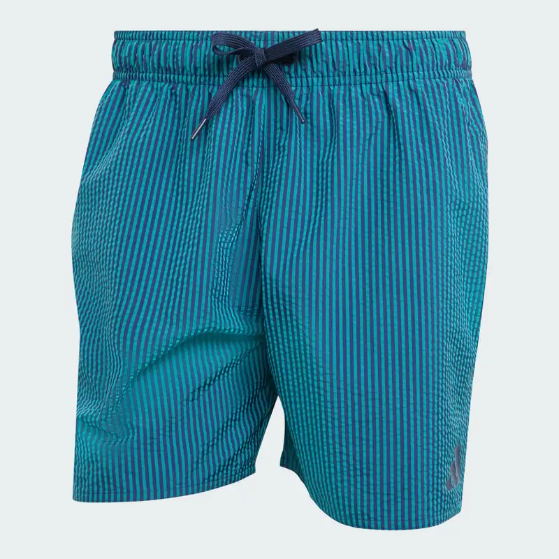 Short da nuoto Seersucker Stripy 5-Inch Pure Teal miniatura 4