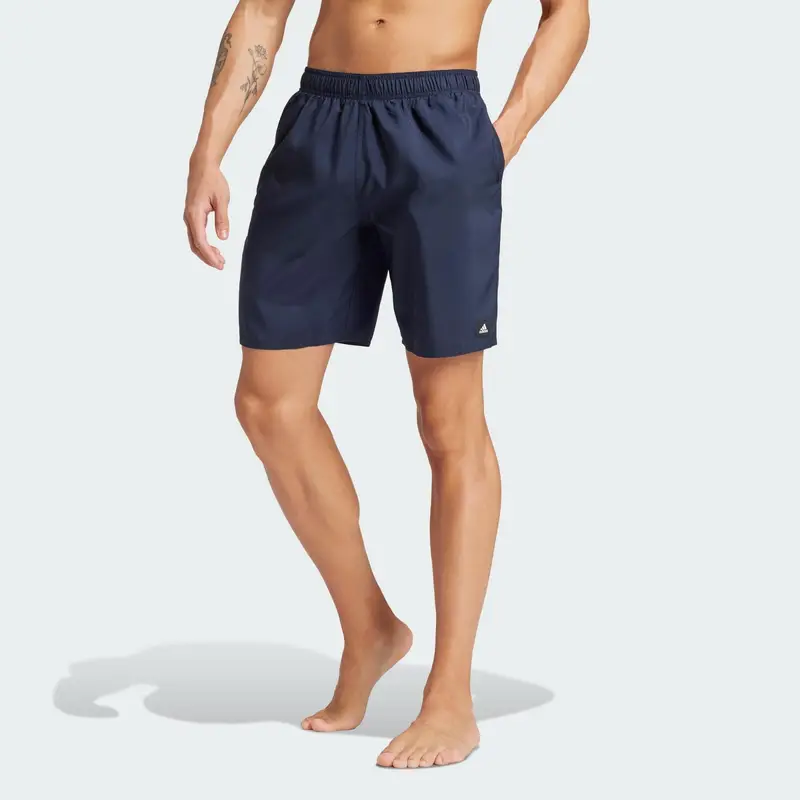 Short da nuoto Solid CLX Classic-Length | Adidas Blu petrolio