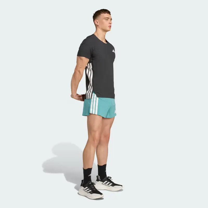 Short da running adizero Gel Pocket Powder Teal miniatura 3