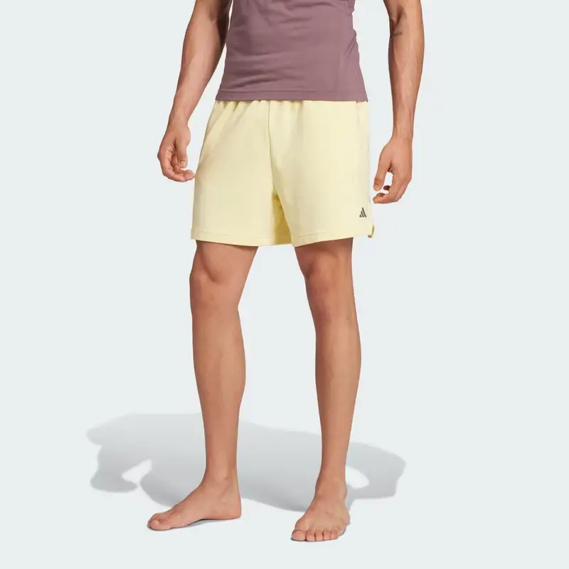 Short da yoga Designed for Training Knit Almost Yellow
