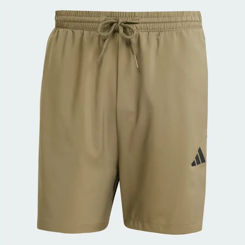 Short Essentials 3-Stripes Chelsea Olive Strata miniatura 4