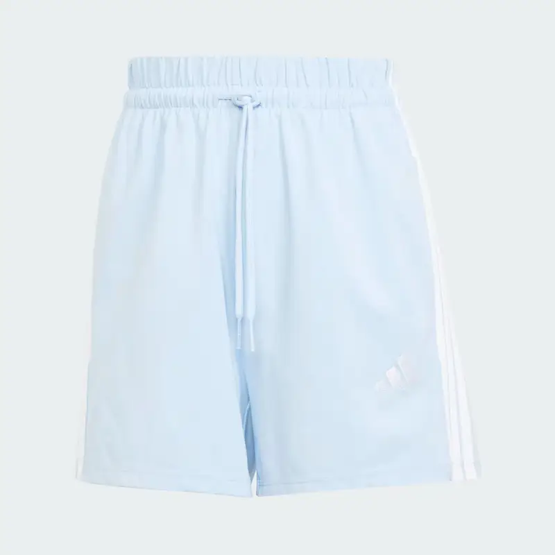 Short Essentials 3-Stripes Cotton Glow Blue miniatura 4