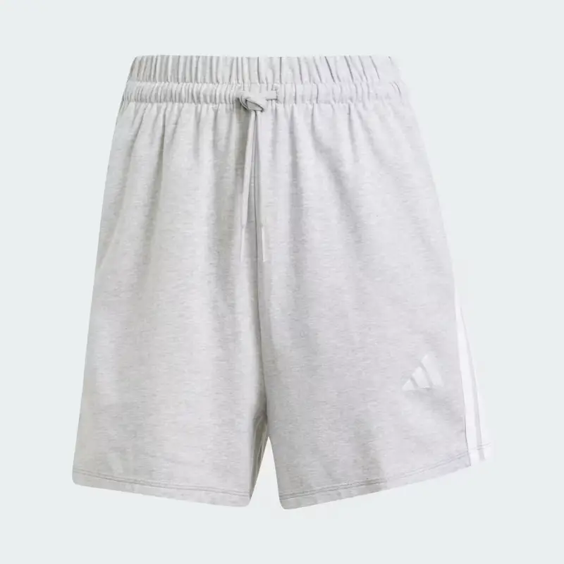 Short Essentials 3-Stripes Cotton Light Grey Heather miniatura 4