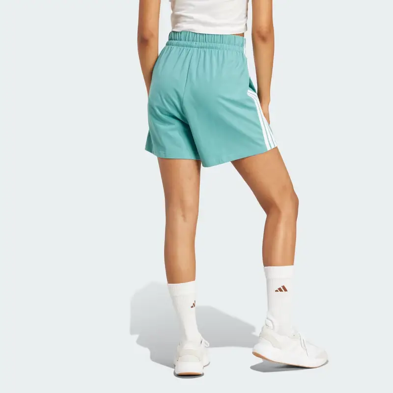 Short Essentials 3-Stripes Cotton Powder Teal miniatura 2