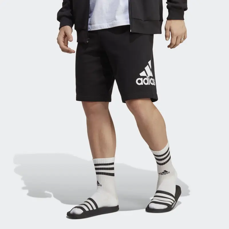 Short Essentials Big Logo French Terry | Adidas Nero