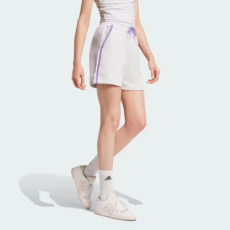 Short Essentials Color Pop French Terry Light Grey Heather miniatura 3