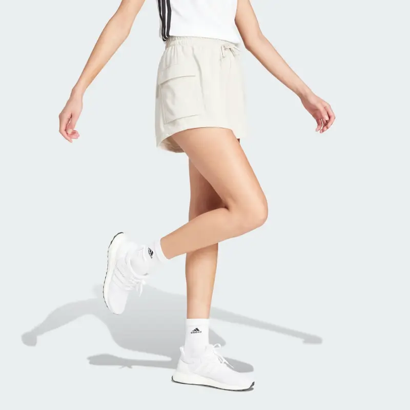 Short Essentials Small Logo French Terry Cargo Beige miniatura 3