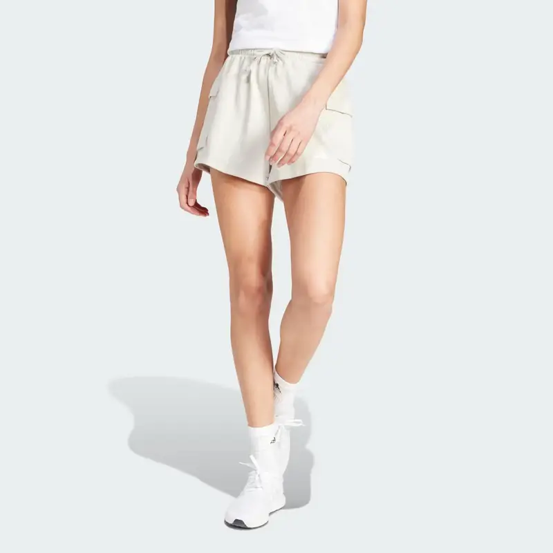 Short Essentials Small Logo French Terry Cargo Beige