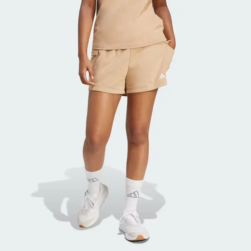 Short Essentials Small Logo French Terry Cargo Warm Sandstone