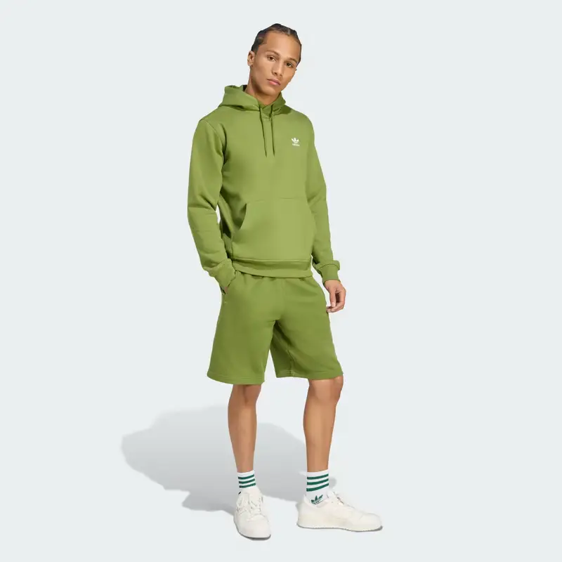 Short Essentials Trefoil Tech Olive miniatura 3