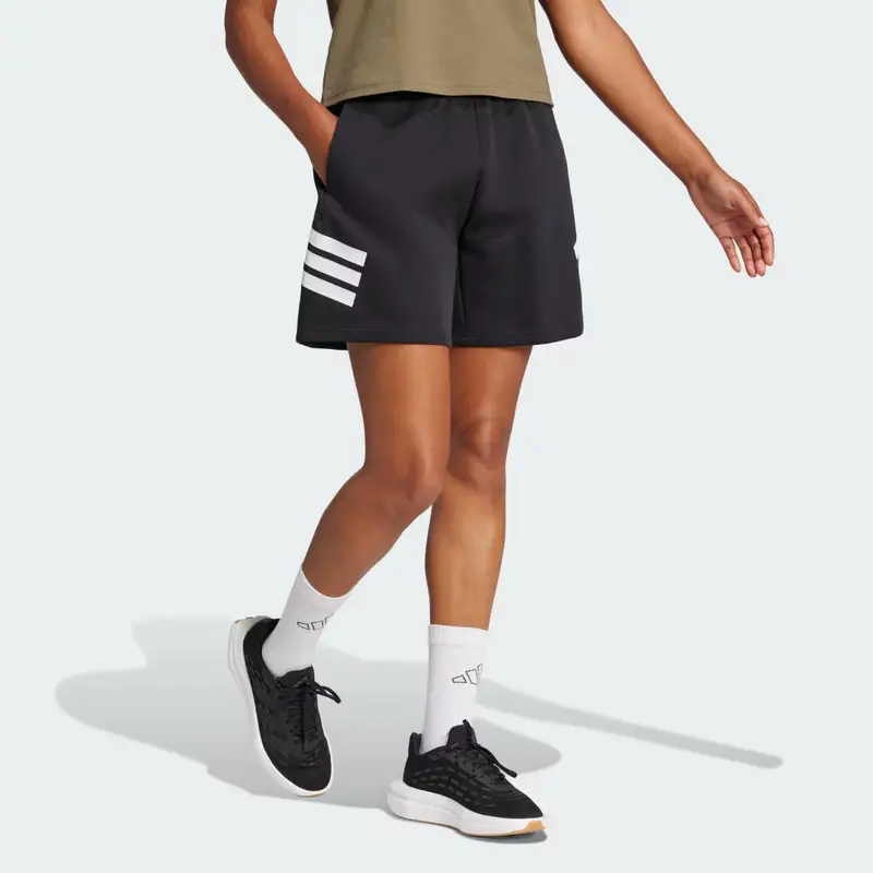 Short Future Icons 3-Stripes Black miniatura 3