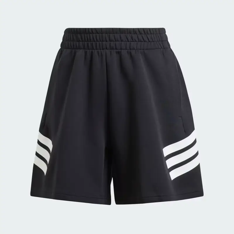 Short Future Icons 3-Stripes Black miniatura 4
