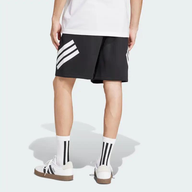 Short Future Icons 3-Stripes Black miniatura 2