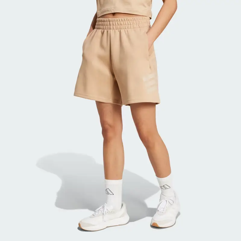 Short Future Icons 3-Stripes Warm Sandstone