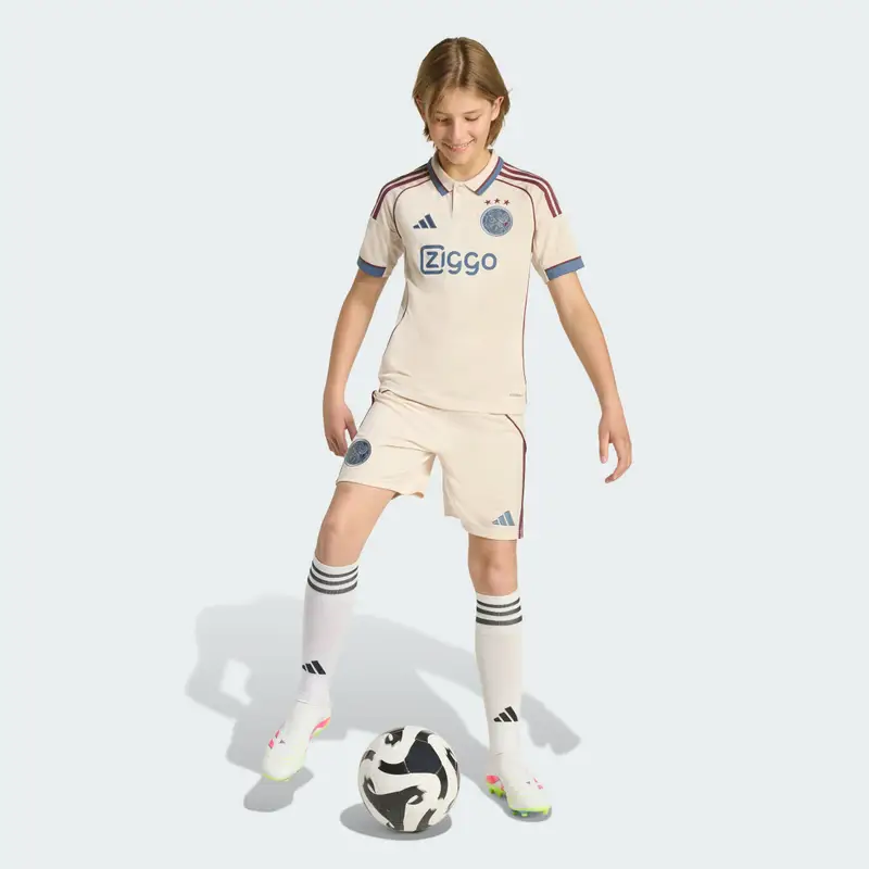 Short kit Third Ajax Amsterdam 25/26 Kids Halo Ivory miniatura 3