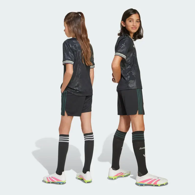 Short kit Third junior Juventus 25/26 Black miniatura 2