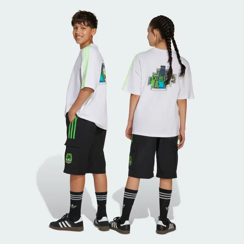 Short Originals x Minecraft Kids Black miniatura 2