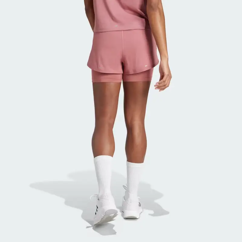 Short Own the Run 3-Stripes 2-in-1 Preloved Crimson miniatura 2