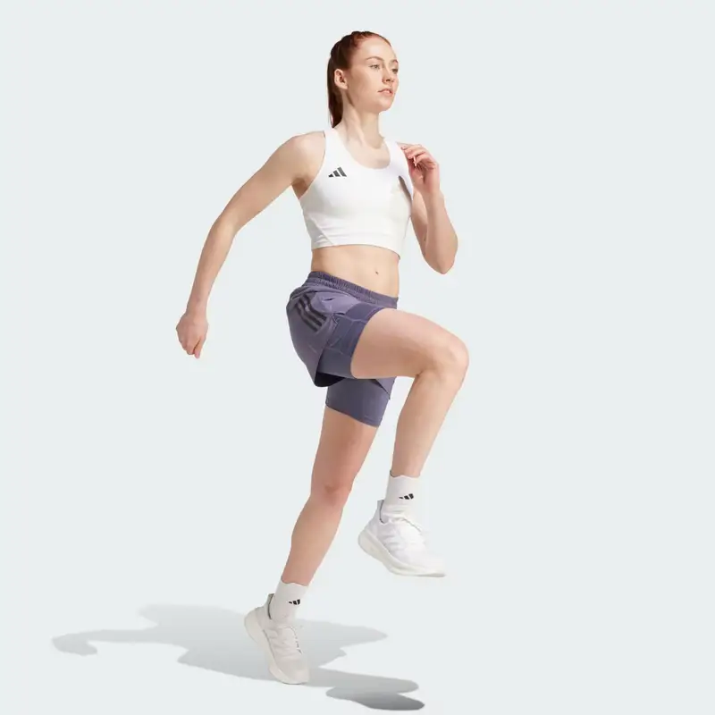 Short Own the Run Climacool 2-in-1 Preloved Violet miniatura 3