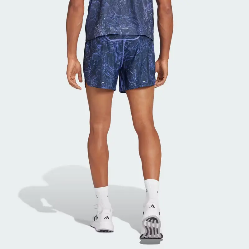 Short Own the Run Excite Allover Print AEROREADY Semi Cobalt Blue miniatura 2