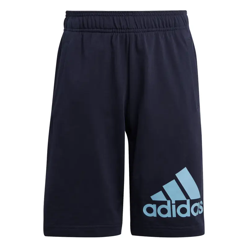 Short per bambini in cotone adidas Essentials Big Logo Bleu