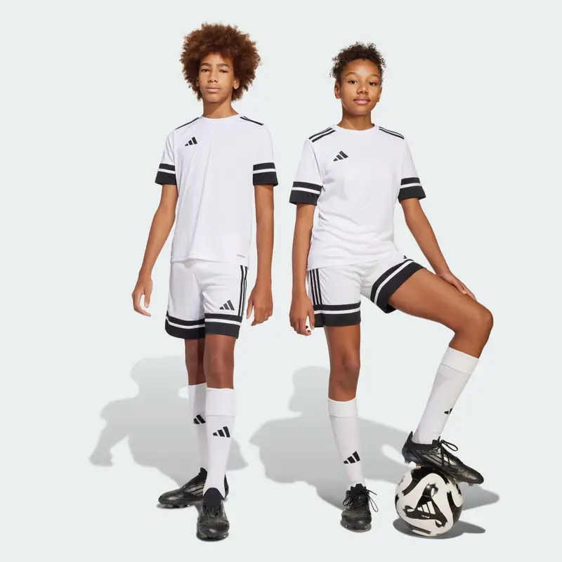 Short Squadra 25 Junior White miniatura 2