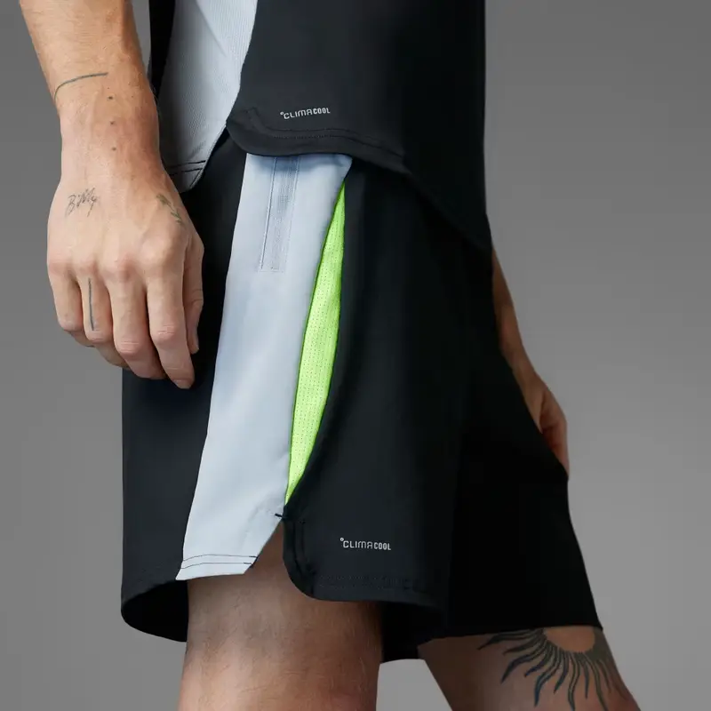 Short Tech Apparel Colorblock Black miniatura 3