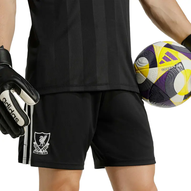 Short terzo del portiere del Liverpool FC 2025/26 Noir