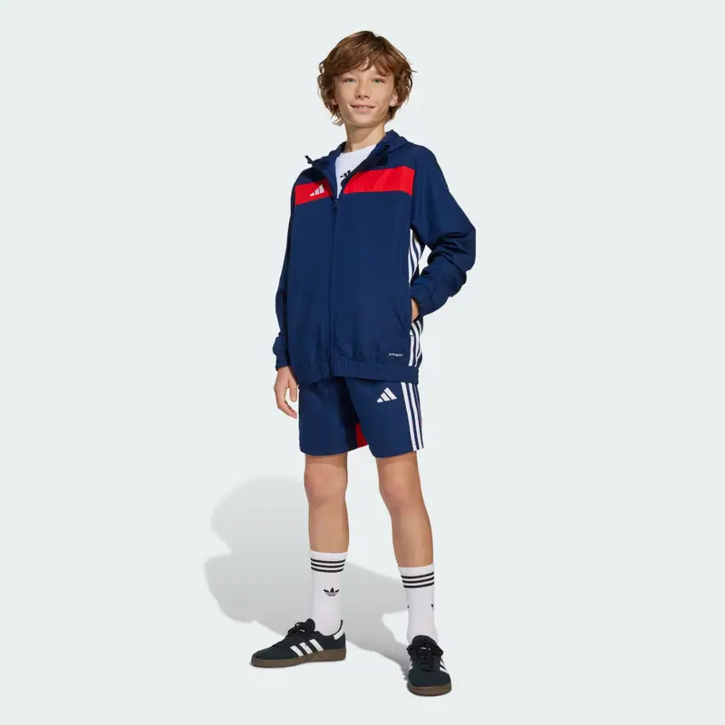 Short Tiro 25 Essentials Woven Kids Team Navy miniatura 3