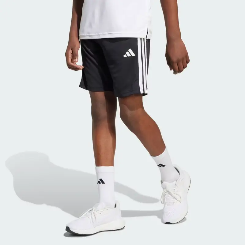 Short Train Essentials 3-Stripes Junior Black miniatura 2