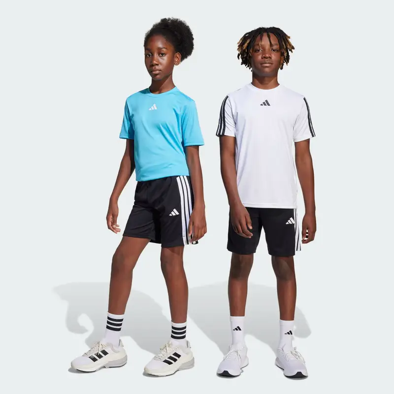 Short Train Essentials 3-Stripes Junior Black