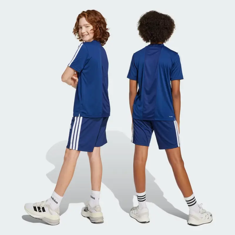 Short Train Essentials 3-Stripes Junior Dark Blue miniatura 4
