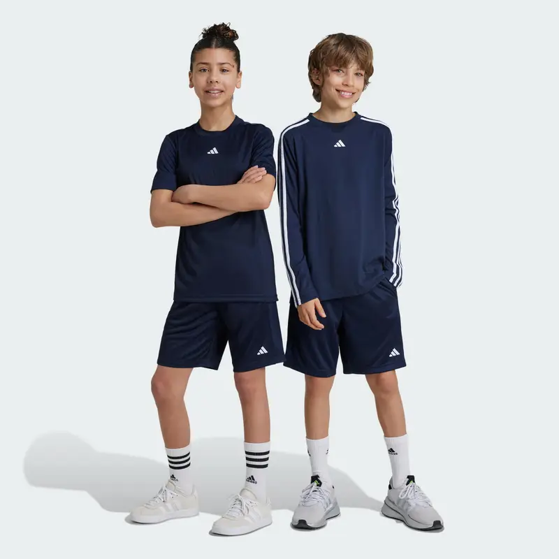 Short Train Essentials Logo Regular Fit Junior | Adidas Blu petrolio