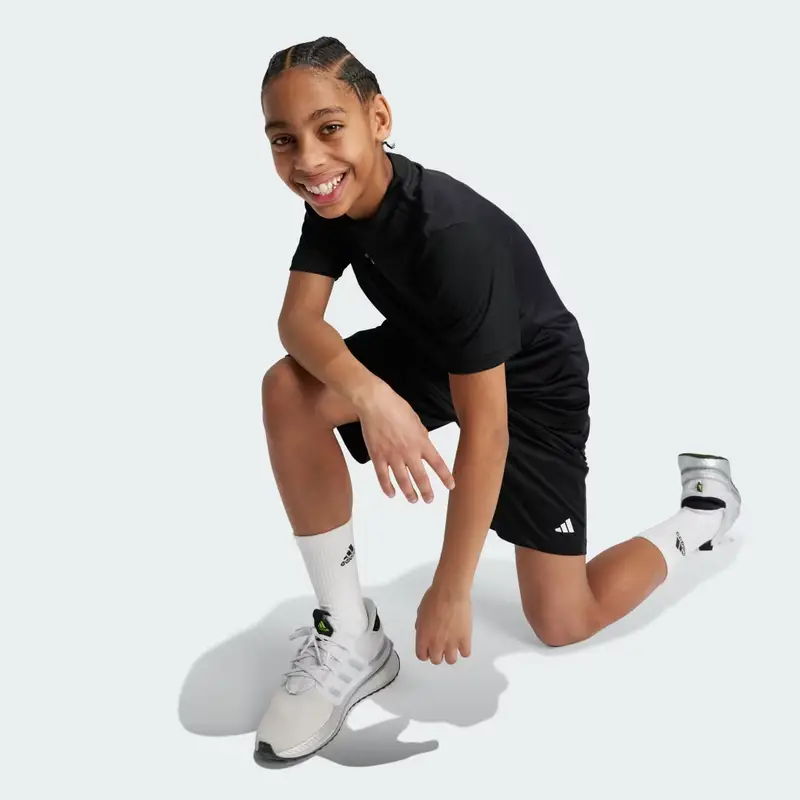 Short Train Essentials Logo Regular Fit Junior Black miniatura 3