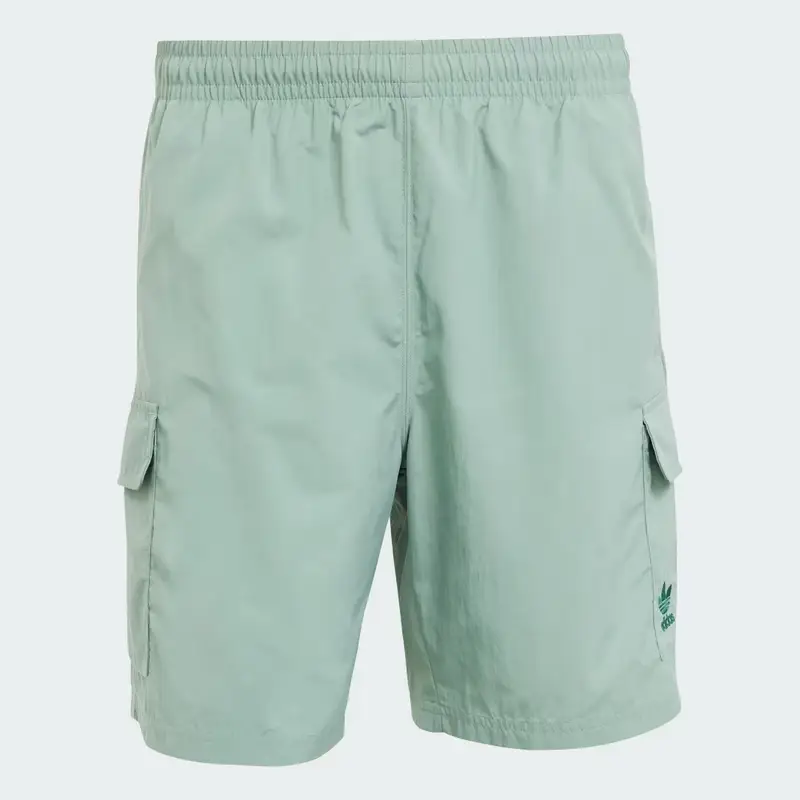 Short Trefoil Essentials Woven Cargo Silver Green miniatura 4