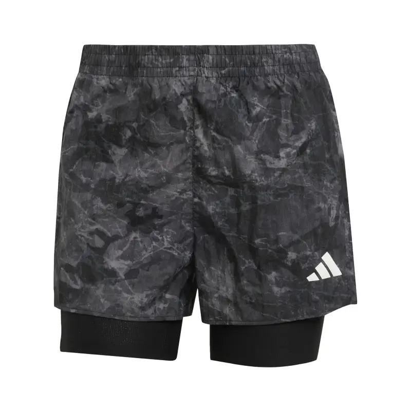 Shorts adidas Own the Run Spray Dye Gris