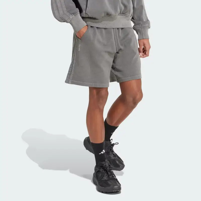 Shorts ALL SZN in French Terry lavato, lunghezza 20 cm Black miniatura 3