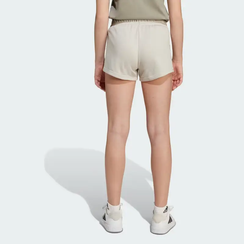 Shorts da bambina adidas 3-Stripes Animal in french terry Beige miniatura 2