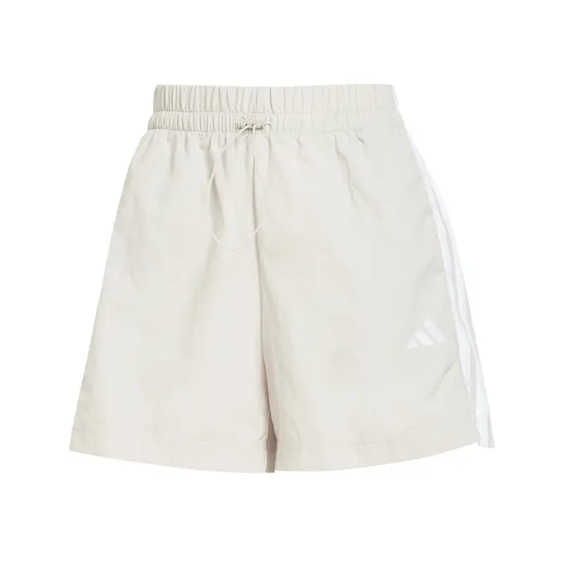 Shorts da donna in tessuto adidas Essentials 3-Stripes Gris