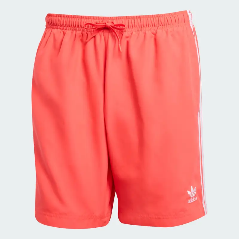 Shorts da nuoto Adicolor 3-Stripes da 8 pollici Lucid Red miniatura 4