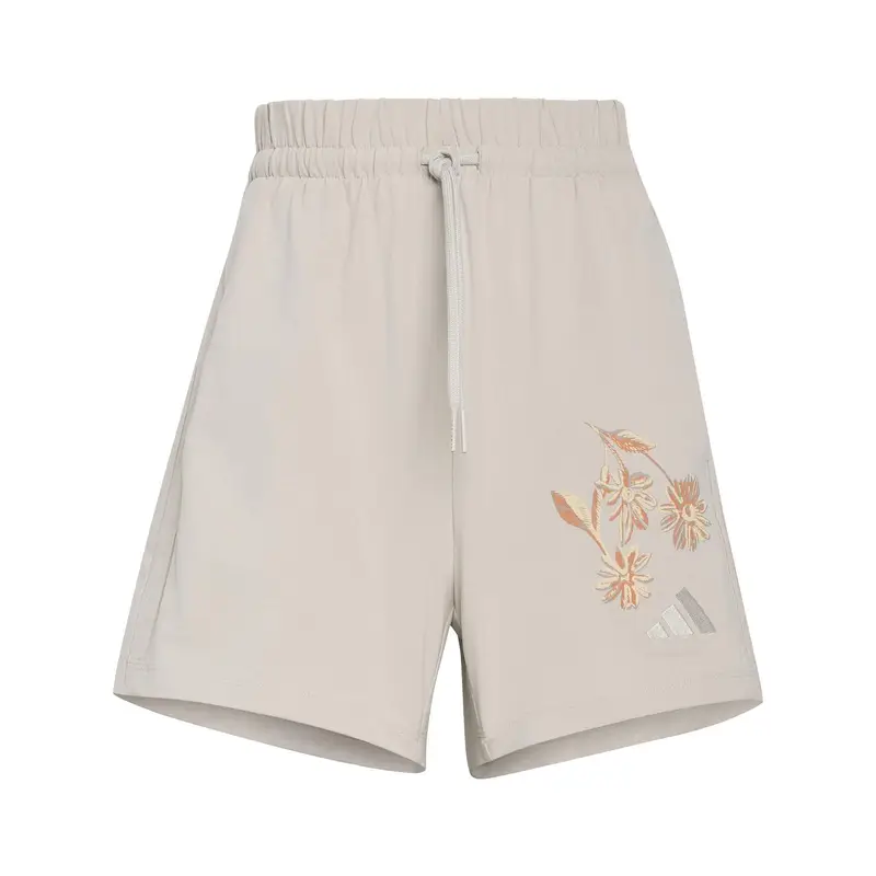 Shorts in cotone da donna adidas Essentials Beige