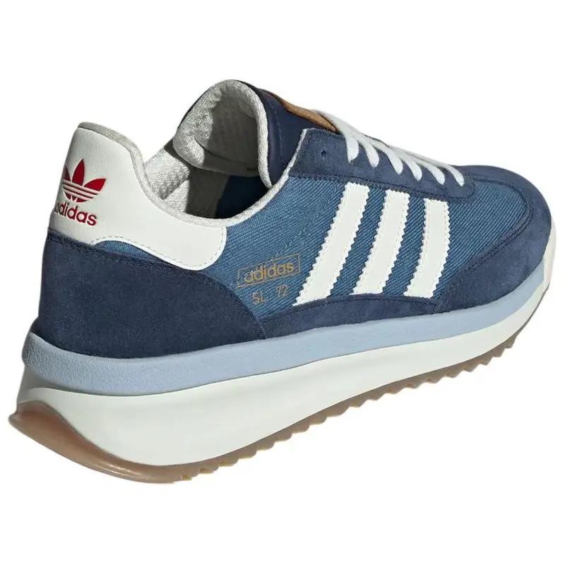 SL72 RTN Denim Sneakers Unisex Blu Marrone-Onice Bianco-Tinta JI2506 42⅔ miniatura 2
