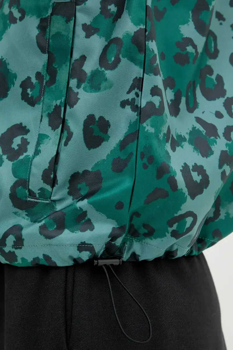 smanicato Animal Print 3-Stripes colore verde JV6958 Turchese miniatura 5