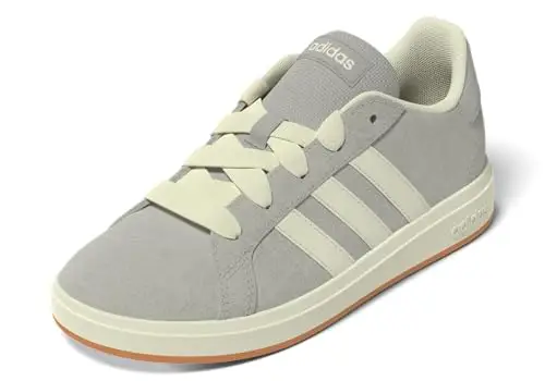 adidas Sneaker unisex Grand Court 00s, Grigio/Bianco sporco/Gomma, 3.5 Little Kid